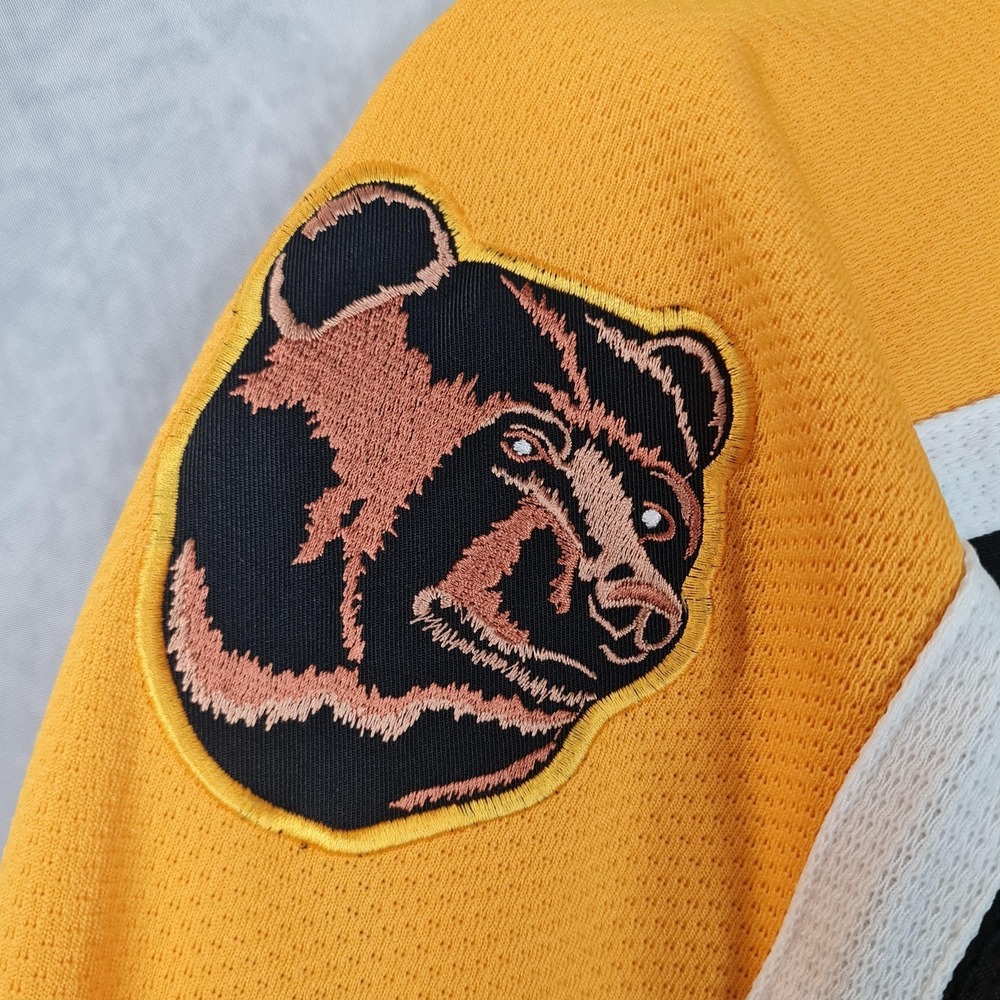 Vintage Boston Bruins Jersey Mens Large Black NHL Hockey Starter Alternate Bear - Picture 8 of 16
